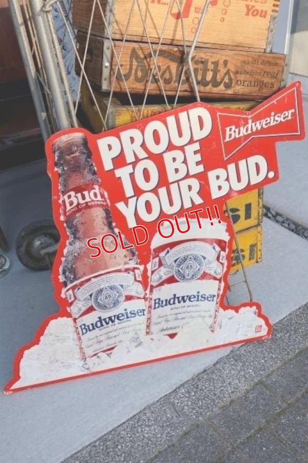 画像1: dp-251008-17 Budweiser 1990's Metal Sign