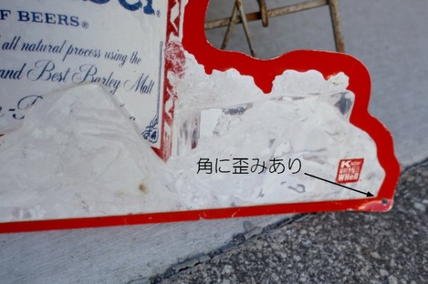画像7: dp-251008-17 Budweiser 1990's Metal Sign