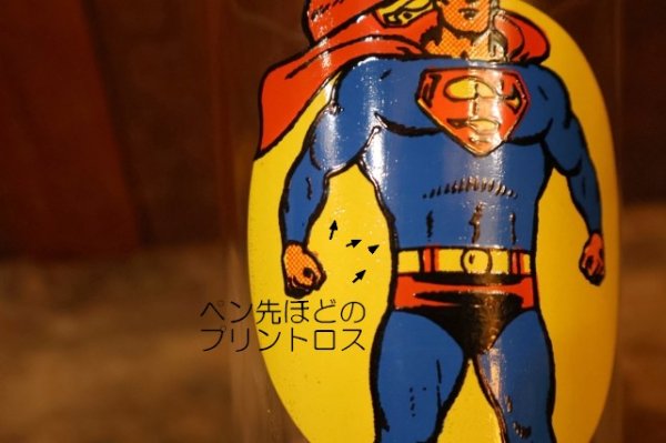 画像7: gs-251105-01 SUPERMAN / PEPSI 1976 Collector Series Glass