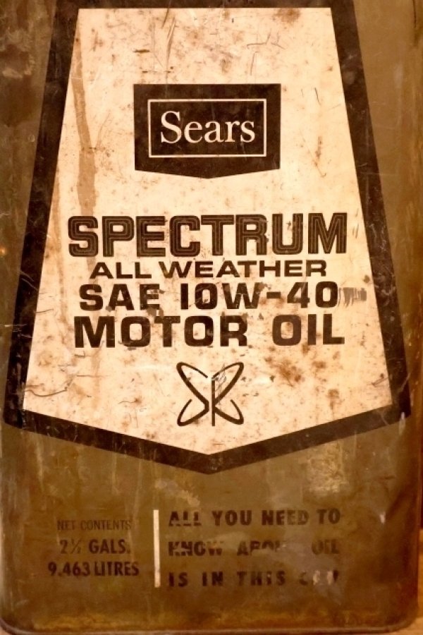 画像3: dp-250618-80 Sears SPECTRUM MOTOR OIL 2 1/2 U.S. GALLONS CAN