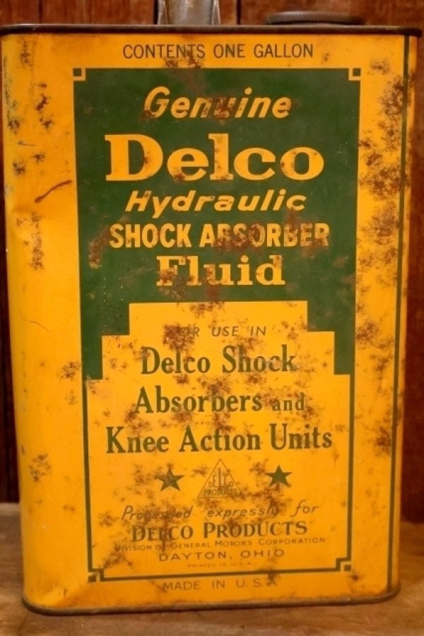 画像4: dp-251008-58 Genuine Delco / Late 1940's Hydraulic SHOCK ABSORBER Fluid One U.S. Gallos Can