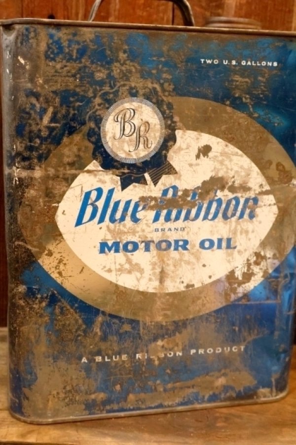画像4: dp-251008-87 Blue Ribbon MOTOR OIL 2 U.S. Gallons Can