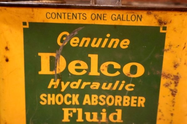 画像2: dp-251008-58 Genuine Delco / Late 1940's Hydraulic SHOCK ABSORBER Fluid One U.S. Gallos Can