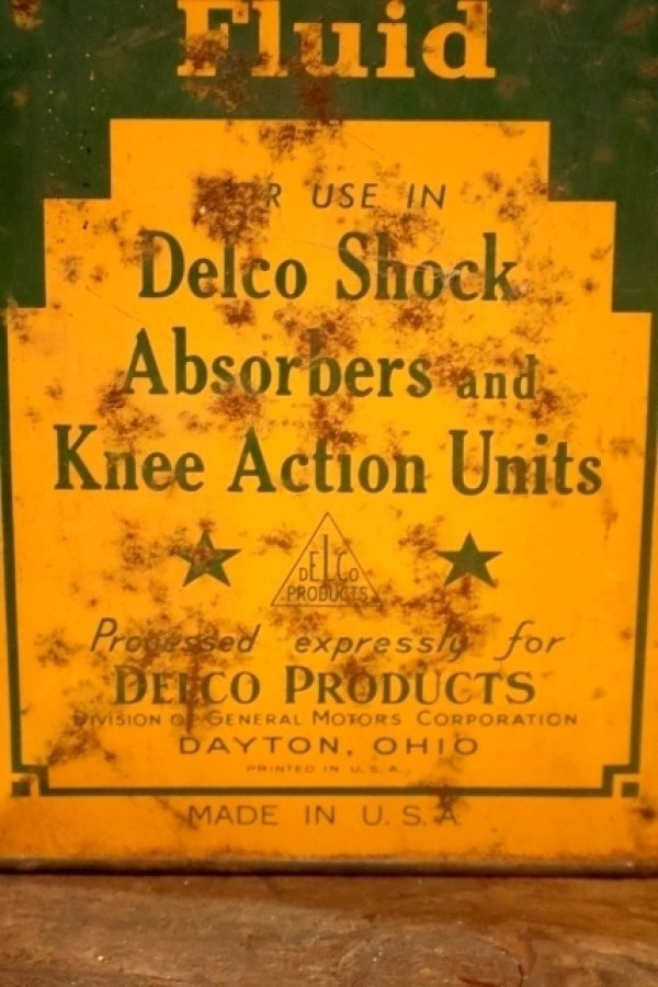 画像5: dp-251008-58 Genuine Delco / Late 1940's Hydraulic SHOCK ABSORBER Fluid One U.S. Gallos Can