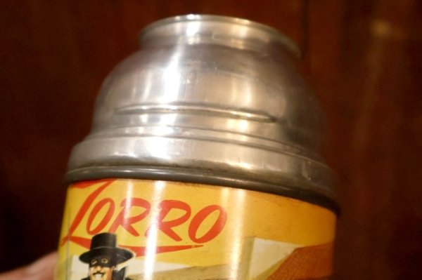 画像16: ct-251105-19 The Mask of Zorro / ALADDIN 1958 Metal Lunch Box w/ Bottle