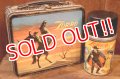 ct-251105-19 The Mask of Zorro / ALADDIN 1958 Metal Lunch Box w/ Bottle