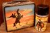 画像1: ct-251105-19 The Mask of Zorro / ALADDIN 1958 Metal Lunch Box w/ Bottle (1)
