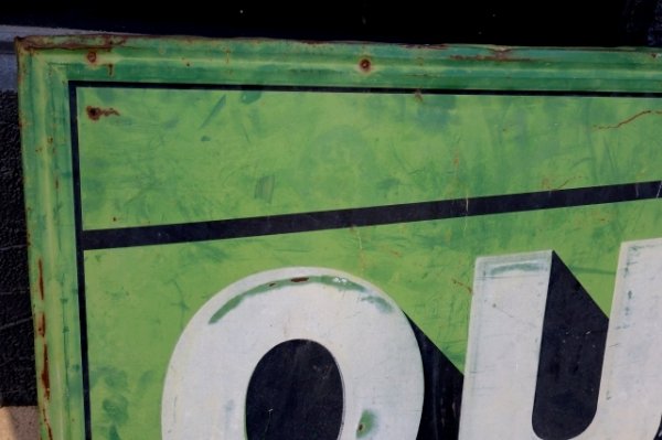 画像2: dp-251008-20 【※店頭ピックのみ】QUAKER STATE MOTOR OIL 1940's-1950's METAL SIGN