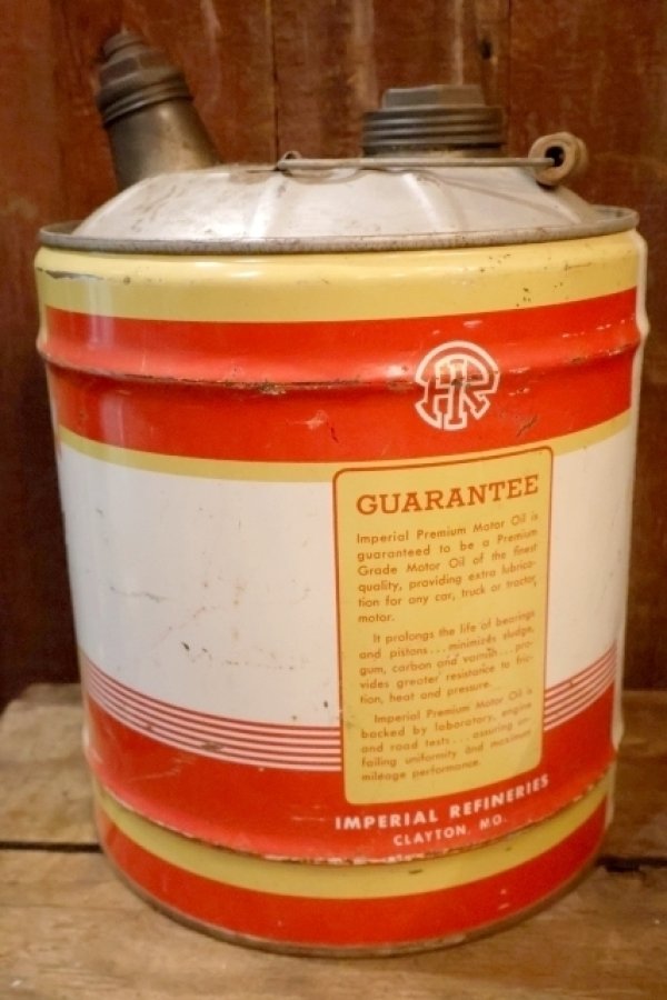 画像4: dp-251008-87 IMPERIAL Refineries 1960's FIVE U.S. GALLONS MOTOR OIL CAN