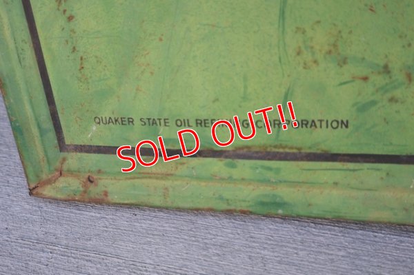 画像10: dp-251008-20 【※店頭ピックのみ】QUAKER STATE MOTOR OIL 1940's-1950's METAL SIGN