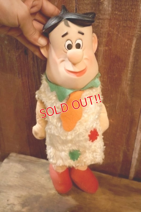画像2: ct-251105-12 Fred Flintstone / Knickerbocker 1960's Push Button Marionette Doll