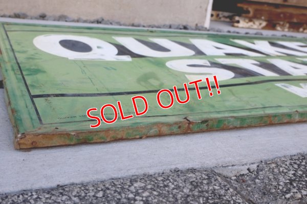 画像14: dp-251008-20 【※店頭ピックのみ】QUAKER STATE MOTOR OIL 1940's-1950's METAL SIGN