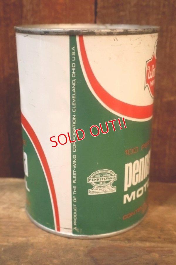 画像3: dp-251008-78 Wm. Penn MOTOR OIL One U.S. Quart Can