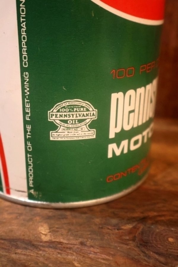 画像5: dp-251008-78 Wm. Penn MOTOR OIL One U.S. Quart Can
