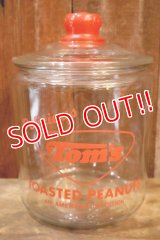 dp-251008-30 TOM'S TOASTED PEANUTS 1940's-1950's GLASS JAR