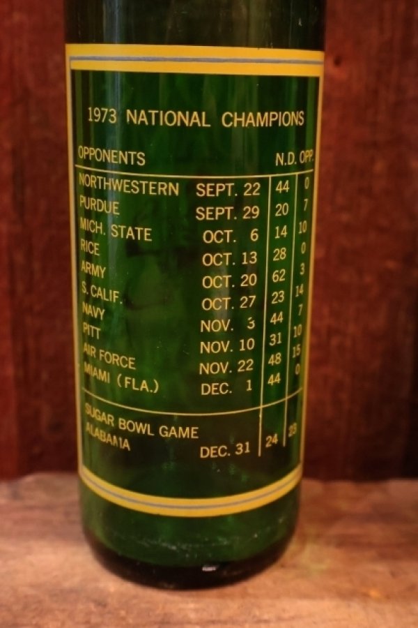 画像4: dp-251201-08 7 Up / the NOTRE DAME Fighting Irish 1970's Bottle
