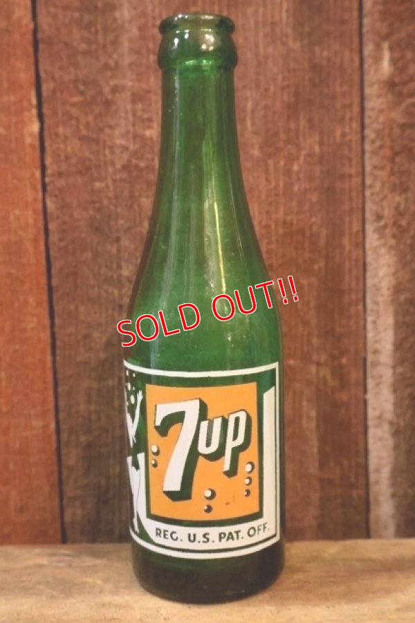 画像1: dp-251201-07 7 Up / 1940's 7 FL. OZ. Bottle
