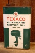 dp-251201-10 TEXACO 1950's OUTBOARD MOTOR OIL ONE U.S. QUART CAN