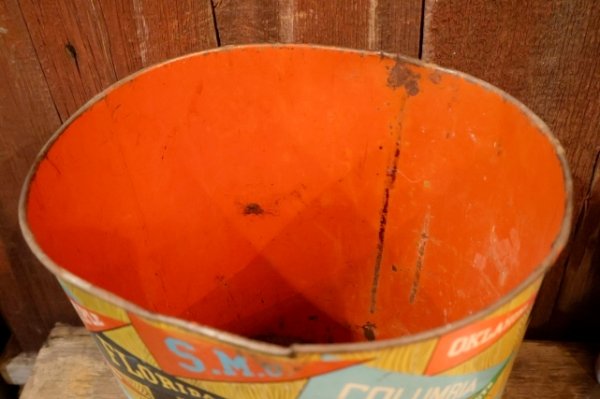 画像10: dp-251201-03 CHEINCO 1950's College Pennant Trash Can