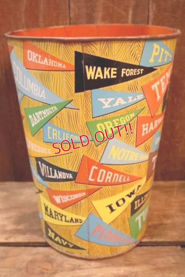 画像4: dp-251201-03 CHEINCO 1950's College Pennant Trash Can