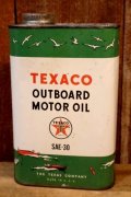 dp-251201-10 TEXACO 1950's OUTBOARD MOTOR OIL ONE U.S. QUART CAN
