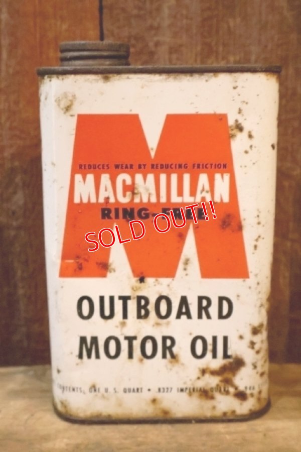 画像1: dp-251008-87 MACMILLAN OUTBOARD MOTOR OIL ONE U.S. QUART
