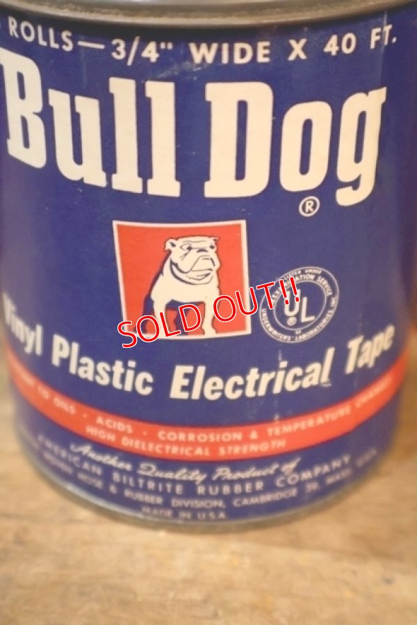 画像2: dp-251201-17 AMERICAN BILTRITE RUBBER COMPANY / 1950's Bull Dog Vinyl Plastic Electrical Tape Box