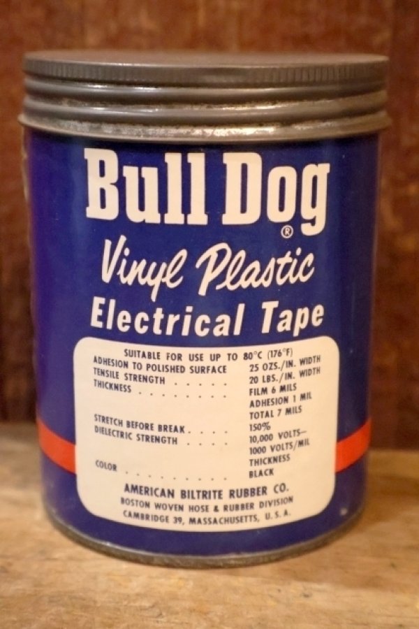 画像3: dp-251201-17 AMERICAN BILTRITE RUBBER COMPANY / 1950's Bull Dog Vinyl Plastic Electrical Tape Box