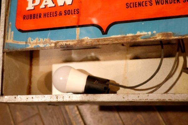 画像19: dp-251201-01 CAT'S PAW CAT-TEX / 1950's Advertising Lighted Clock