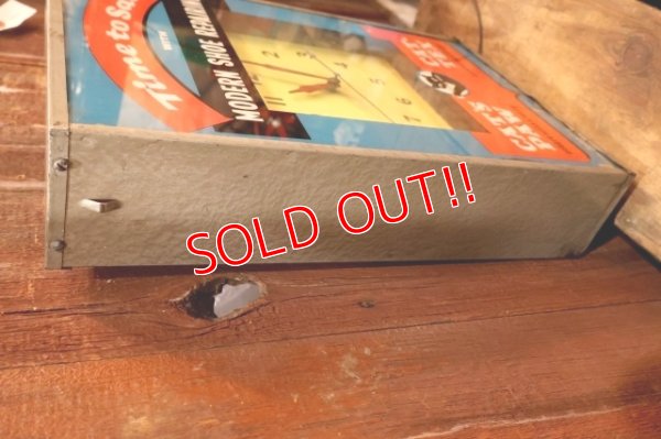 画像11: dp-251201-01 CAT'S PAW CAT-TEX / 1950's Advertising Lighted Clock