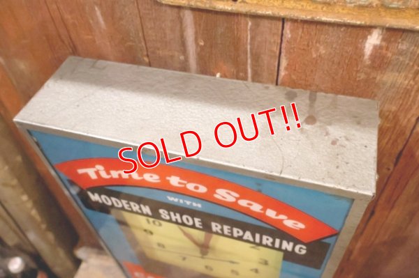 画像10: dp-251201-01 CAT'S PAW CAT-TEX / 1950's Advertising Lighted Clock