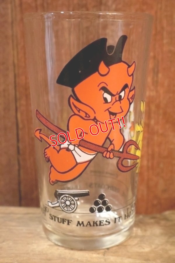 画像1: gs-251201-01 Hot Stuff / Arby's 1970's Novelty 11 oz. Glass
