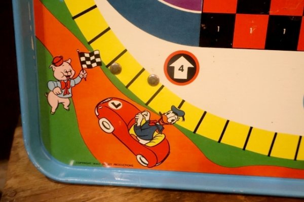 画像7: ct-251105-71 Walt Disney's / Pressman Toy Corp. 1960's Tin Game Tray