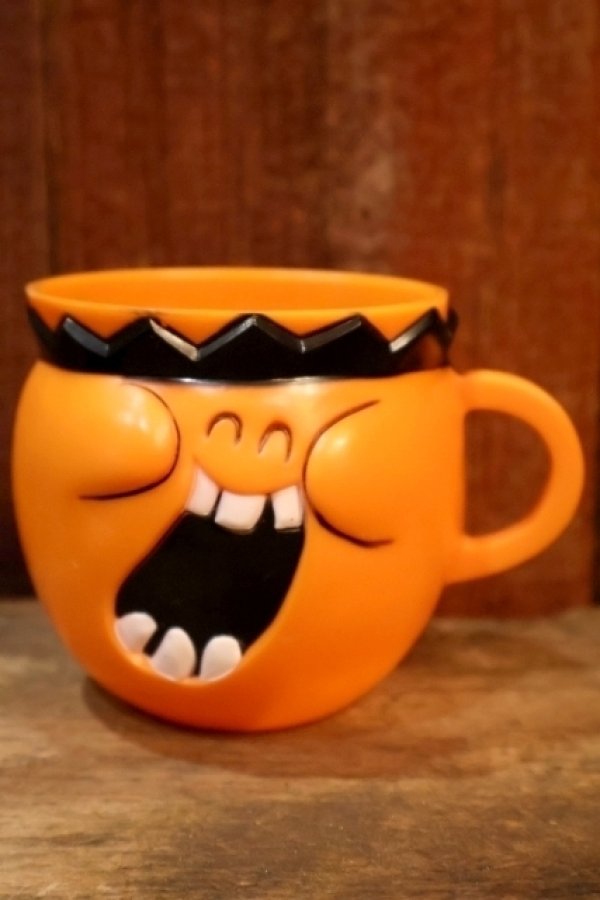 画像1: ct-251201-52 Pillsbury / Funny Face Plastic Mug 1970  "Jolly Olly Orange"