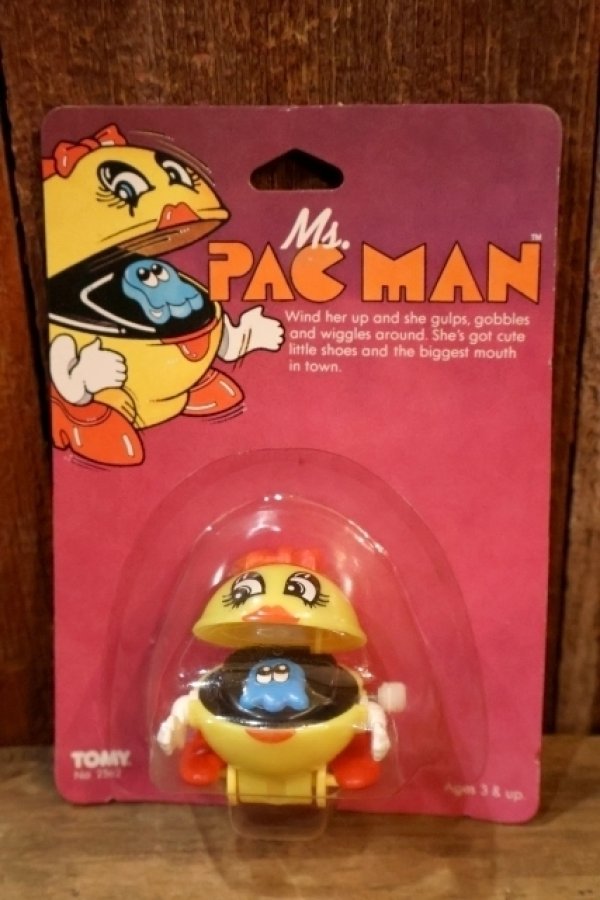 画像1: ct-251105-80 Ms. PAC MAN / TOMY 1982 Wind Up Toy