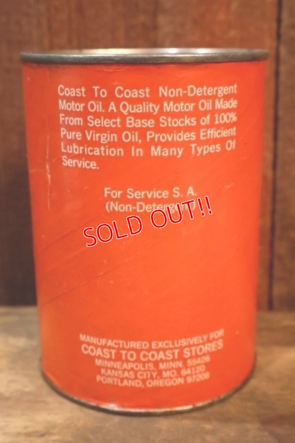 画像3: dp-251008-87 COAST-TO-COAST Non Detergent MOTOR OIL One U.S. Quart Can