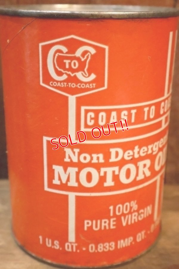 画像2: dp-251008-87 COAST-TO-COAST Non Detergent MOTOR OIL One U.S. Quart Can