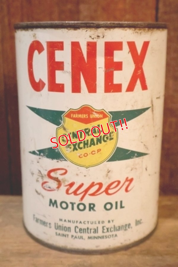 画像2: dp-240508-54 CENEX Super MOTOR OIL One U.S. Quart Can
