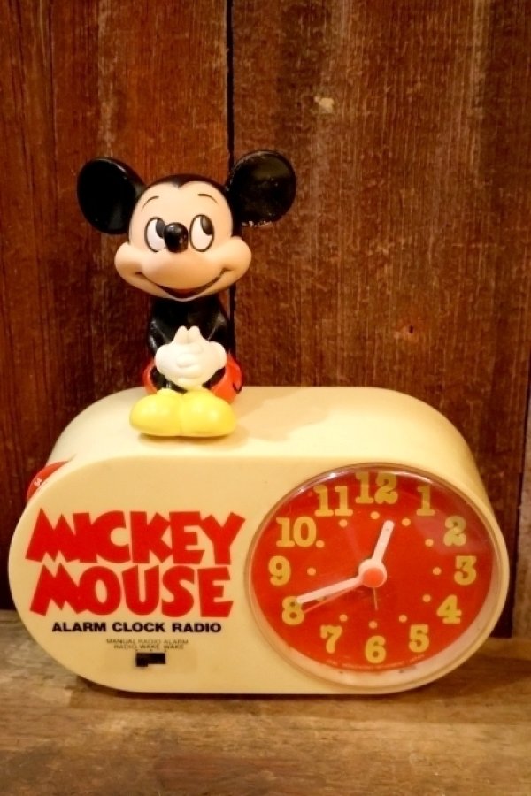 画像1: ct-251201-50 Mickey Mouse / CONCEPT 2000 1970's Alarm Clock Radio
