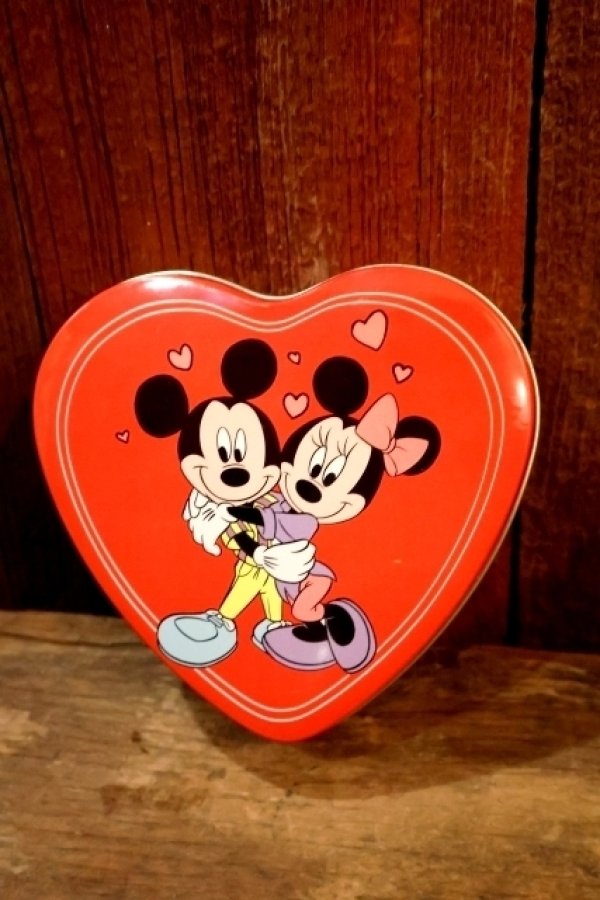 画像1: ct-250618-07 Mickey Mouse & Minnie Mouse / 1990's Tin Box
