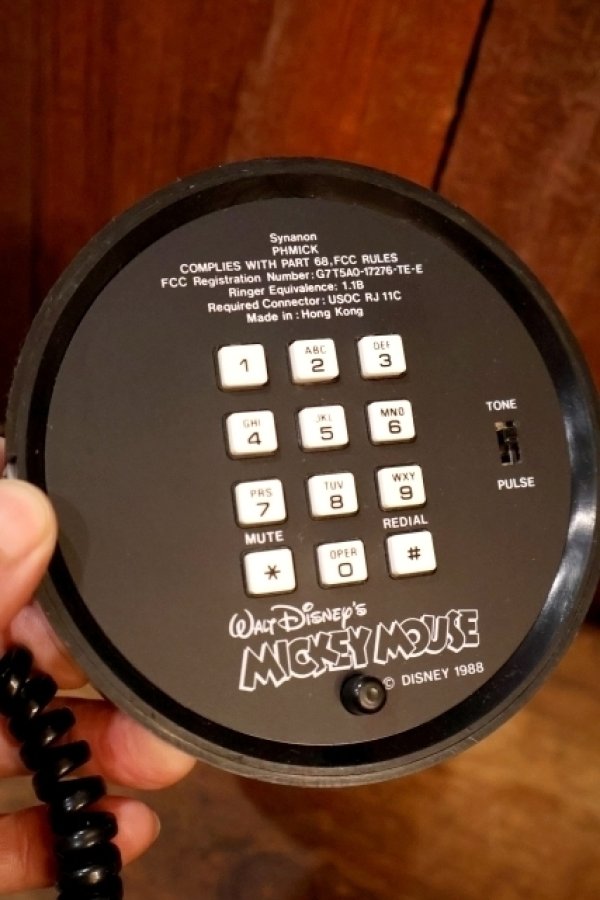 画像8: ct-251201-51 Mickey Mouse / Synanon 1988 TELEPHONE