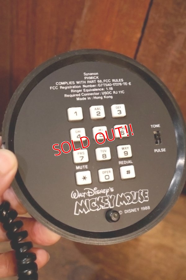 画像8: ct-251201-51 Mickey Mouse / Synanon 1988 TELEPHONE