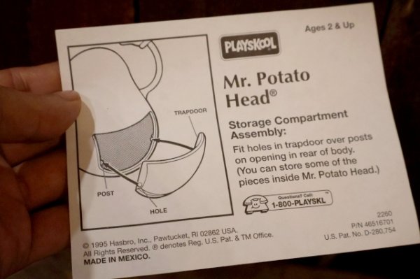 画像12: ct-250618-07 TOY STORY / Hasbro PLAYSKOOL 1995 Mr. Potato Head 