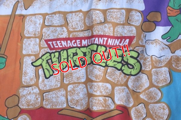 画像5: ct-251201-31 Teenage Mutant Ninja Turtles TMNT / 1988 Flat Sheet (Twin Size)