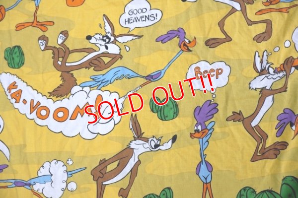 画像4: ct-251201-30 Road Runner & Wile E. Coyote / 1970's Flat Sheet (Twin Size)
