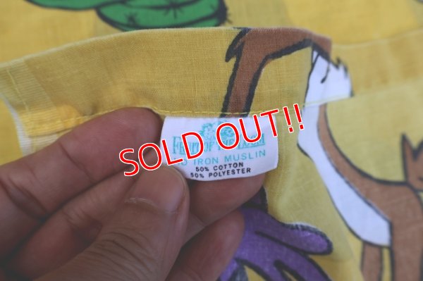 画像9: ct-251201-30 Road Runner & Wile E. Coyote / 1970's Flat Sheet (Twin Size)