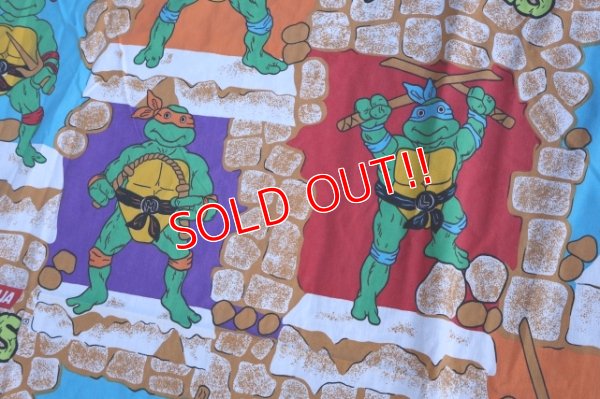 画像3: ct-251201-31 Teenage Mutant Ninja Turtles TMNT / 1988 Flat Sheet (Twin Size)