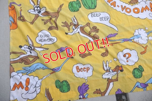 画像6: ct-251201-30 Road Runner & Wile E. Coyote / 1970's Flat Sheet (Twin Size)