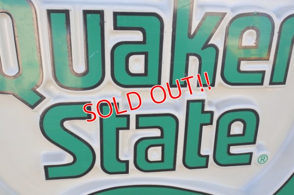 画像5: dp-250531-08 【※店頭ピックのみ】Quaker State 1980's Large Plastic Sign