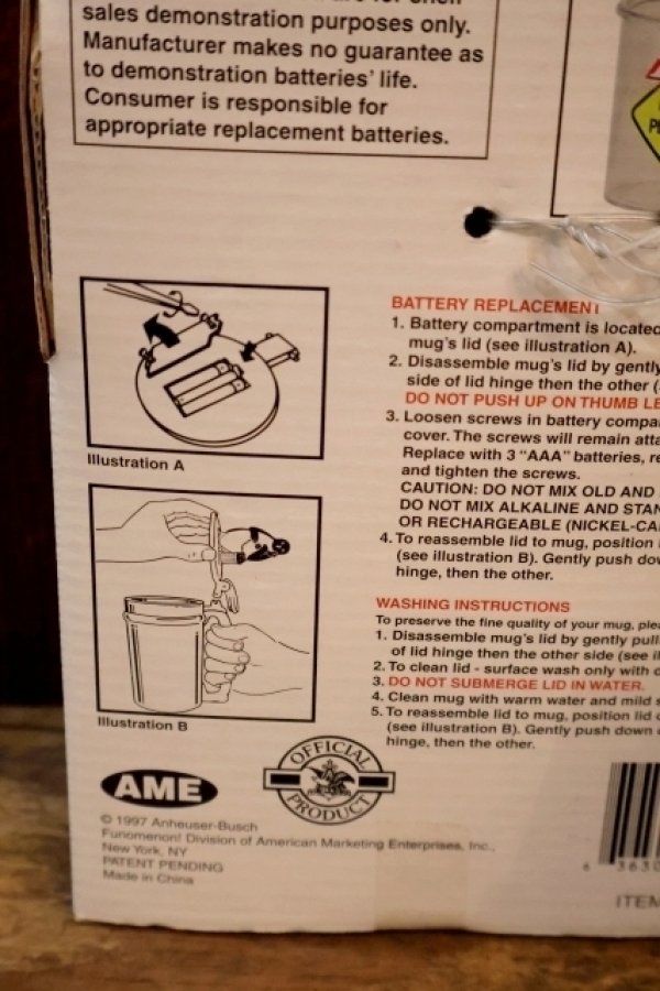 画像8: ct-251008-01 Budweiser 1997 Bud ICE TALKING BEER MUG